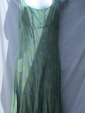 Seafoam Blue Green Silk lined Dress by JACOB (a London favorite) sz S